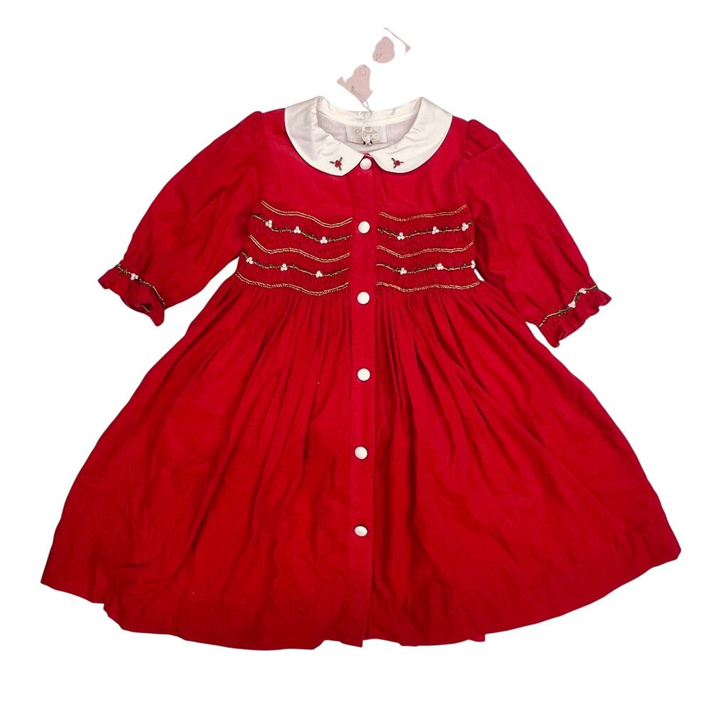 NWT Antoinette Paris 5Y Olympe Red Dress
